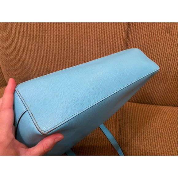 Michael Kors Robin Egg Blue Tote Saffiano Leather Purse Bag, MSRP $398 - Picture 7 of 15